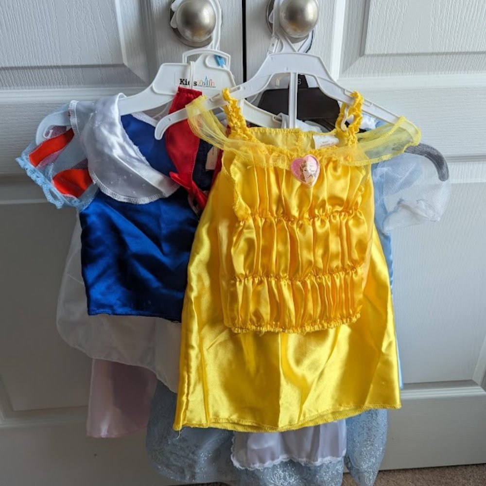 Disney Princess Dress Up Costumes - bundle size 4/6x